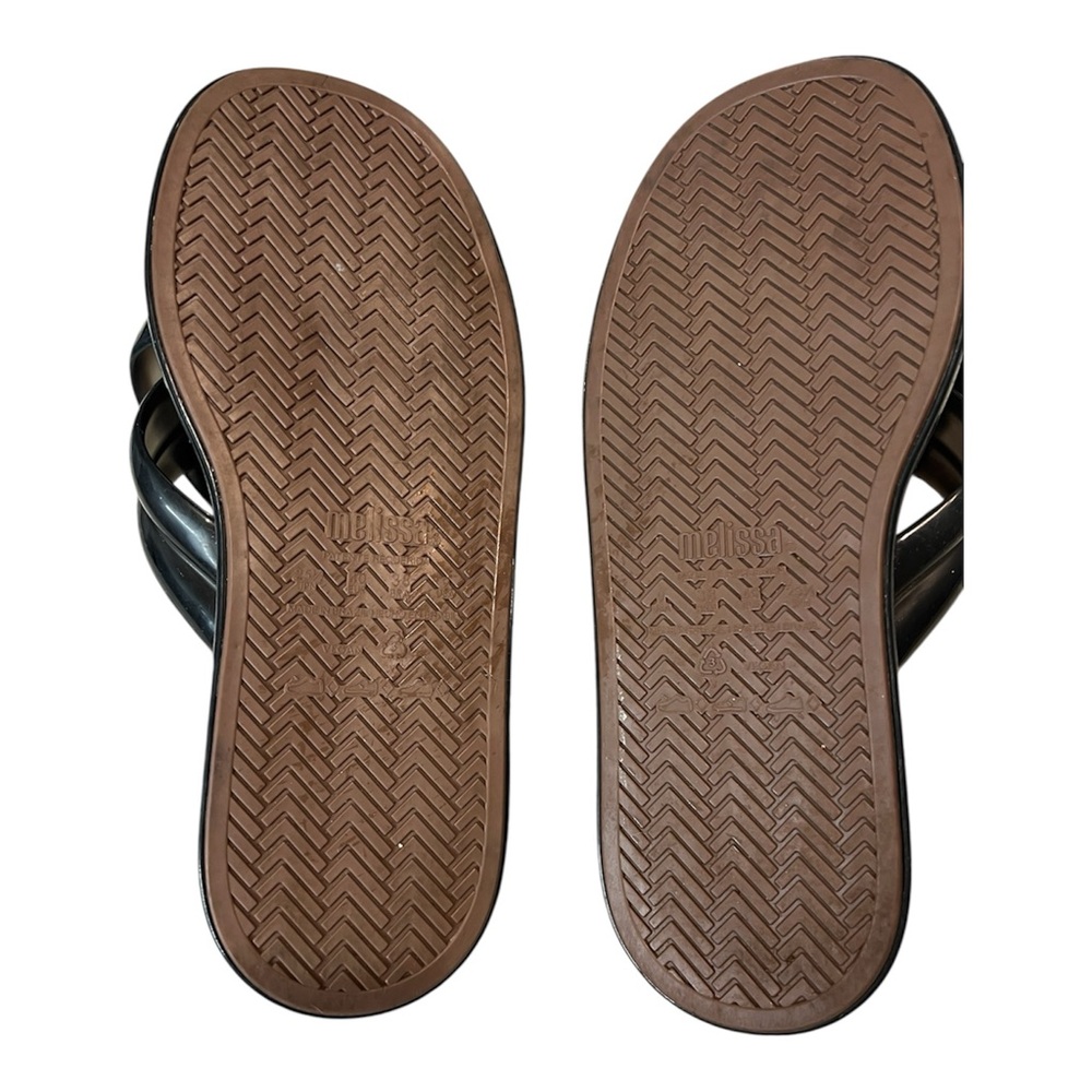 Melissa x Larroude Cali Slide Sandal Black Size 9 Women - Picture 3 of 5